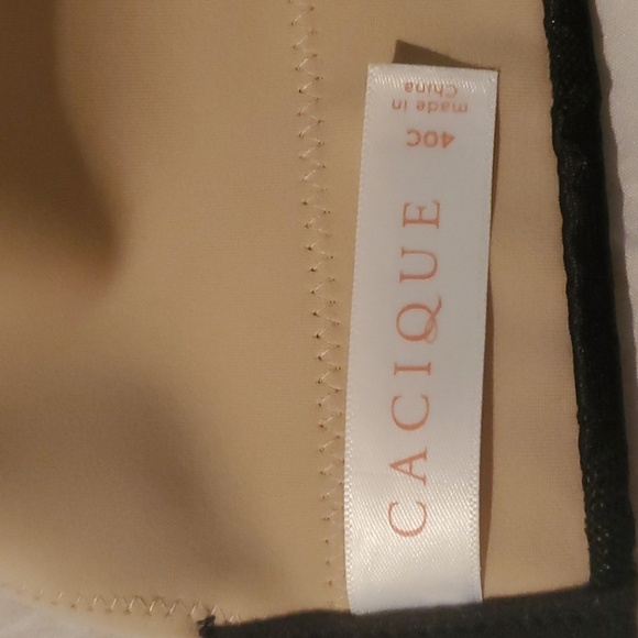 Cacique Black Full-Coverage Bra with Seamless Cups and Adjustable Straps SZ 40c - Picture 2 of 5